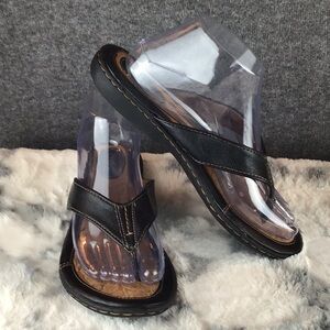 B.O.C Born Concepts Zita Black Thong Slip On  Sandals Sz 8